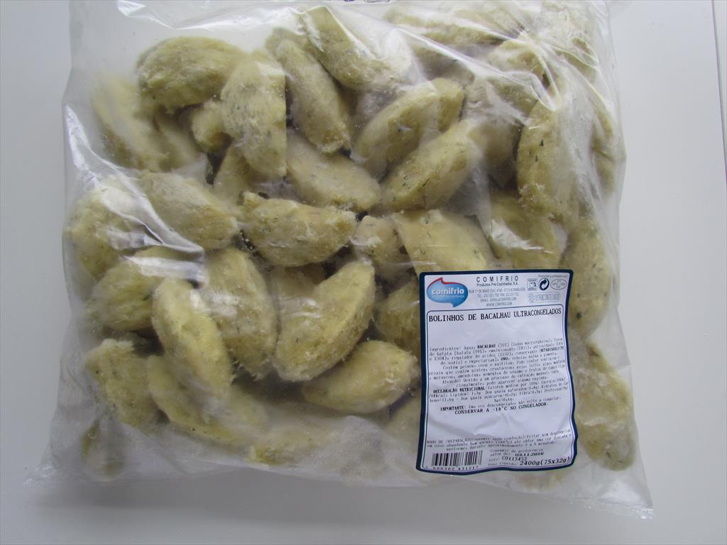 BOL.BACALHAU APROX.32G COMIFRIO CX 150